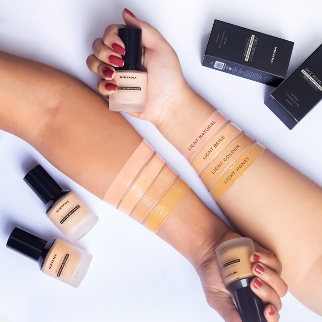 Nirvana Color Face Perfect Liquid Foundation – Light Beige (30ml)